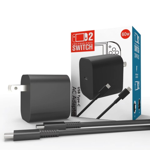 Адаптер змінного струму для Nintendo Switch 2 / Steam Deck 60W Fast Charger PD 3.0