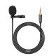 Мікрофон петличний Lavalier JH-043 3.5mm (mini-Jack) для смартфона, камери 1.5м Black