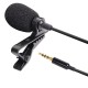 Мікрофон петличний Lavalier JH-043 3.5mm (mini-Jack) для смартфона, камери 1.5м Black
