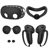 Захисний силіконовий набір чохли / накладки для Oculus Meta Quest 3S Black