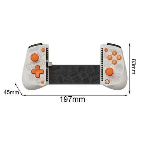 Мобільний ігровий контролер GameSir X5 Lite для Android/IOS Type-C Absolute Zero White