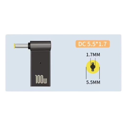 Адаптер Type-C PD 100W 5.5*1.7