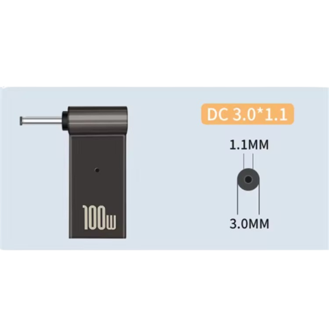 Адаптер Type-C PD 100W 3.0*1.1