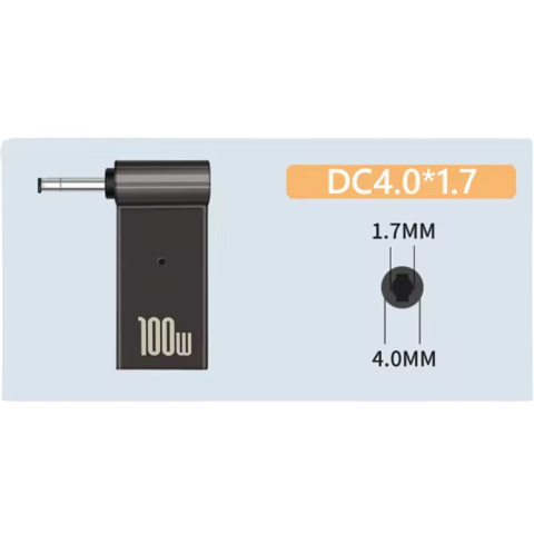 Адаптер Type-C PD 100W 4.0*1.7