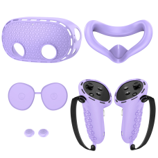 Захисний силіконовий набір чохли / накладки для Oculus Meta Quest 3S Purple