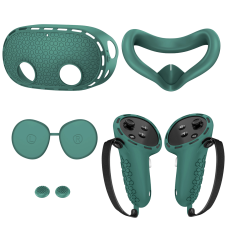 Захисний силіконовий набір чохли / накладки для Oculus Meta Quest 3S Green