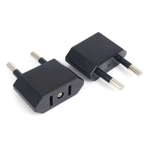 Мережевий перехідник USA - EU 220В Black