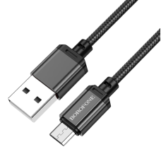 Кабель BOROFONE BX87 USB-A to Micro 2.4A (1m) Black