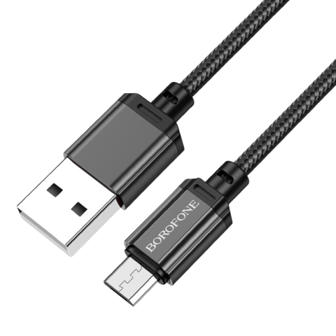 Кабель BOROFONE BX87 USB-A to Micro 2.4A (1m) Black