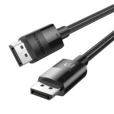 Кабель UGREEN DP114 DP 1.4 Male to Male Plastic Case Braided Cable (2m) Black